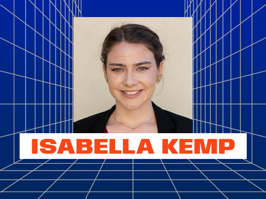 Isabella Kemp smiling.